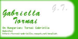 gabriella tornai business card